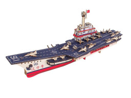 Woodcraft Dřevěné 3D puzzle Letadlová loď Liaoning